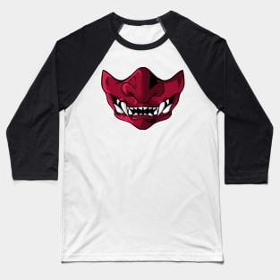 Samurai Demon Mask Baseball T-Shirt